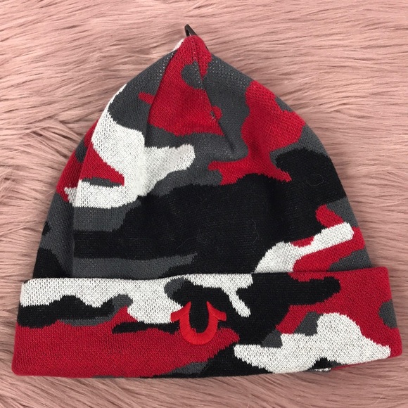 mens true religion beanie